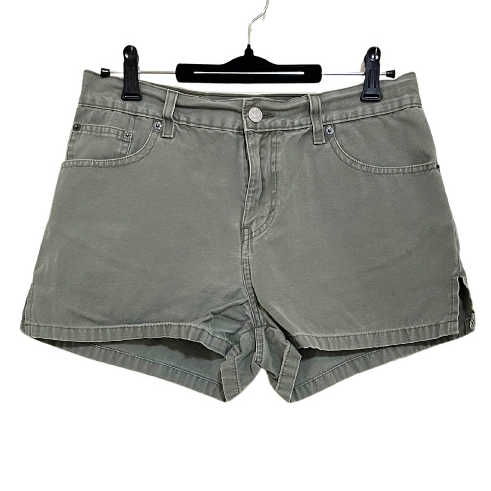 Levi's Vintage High-Rise Khaki Green Canvas Denim Jean Shorts – Sz 11